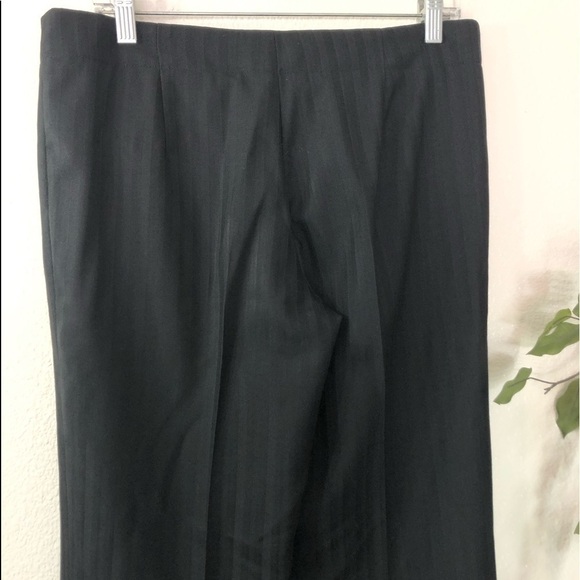 BCBGMaxazria Black Striped Slack Work Pants - Picture 6 of 7